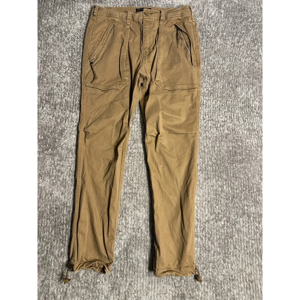 Abercrombie & Fitch Pants Men's 31x32 Brown Slim Straight Baker Military Surplus